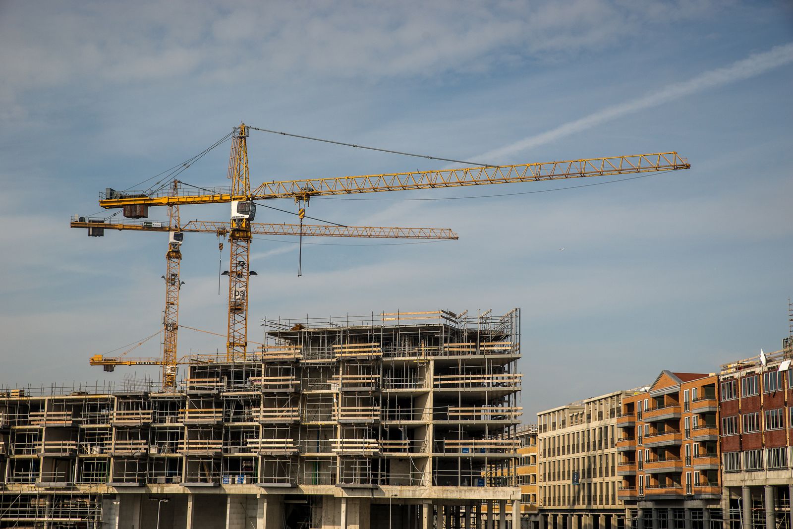 Commercial building project under construction